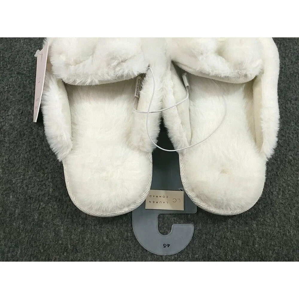 Lauren Conrad Kids 7/8 Mini Llama Scuff Slippers Indoor/Outdoor Memory foam